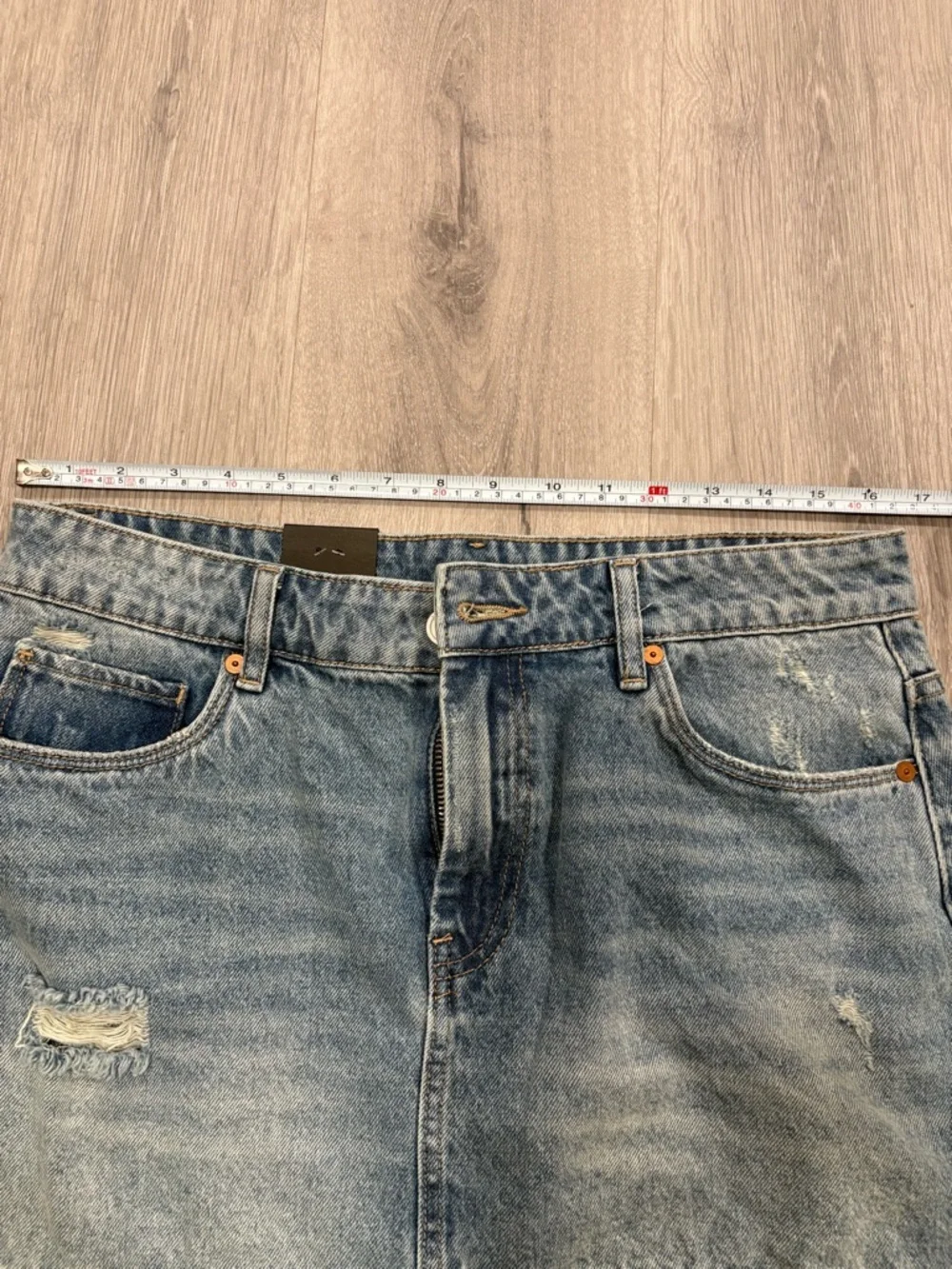 Blank NYC Light Blue Denim Skirt